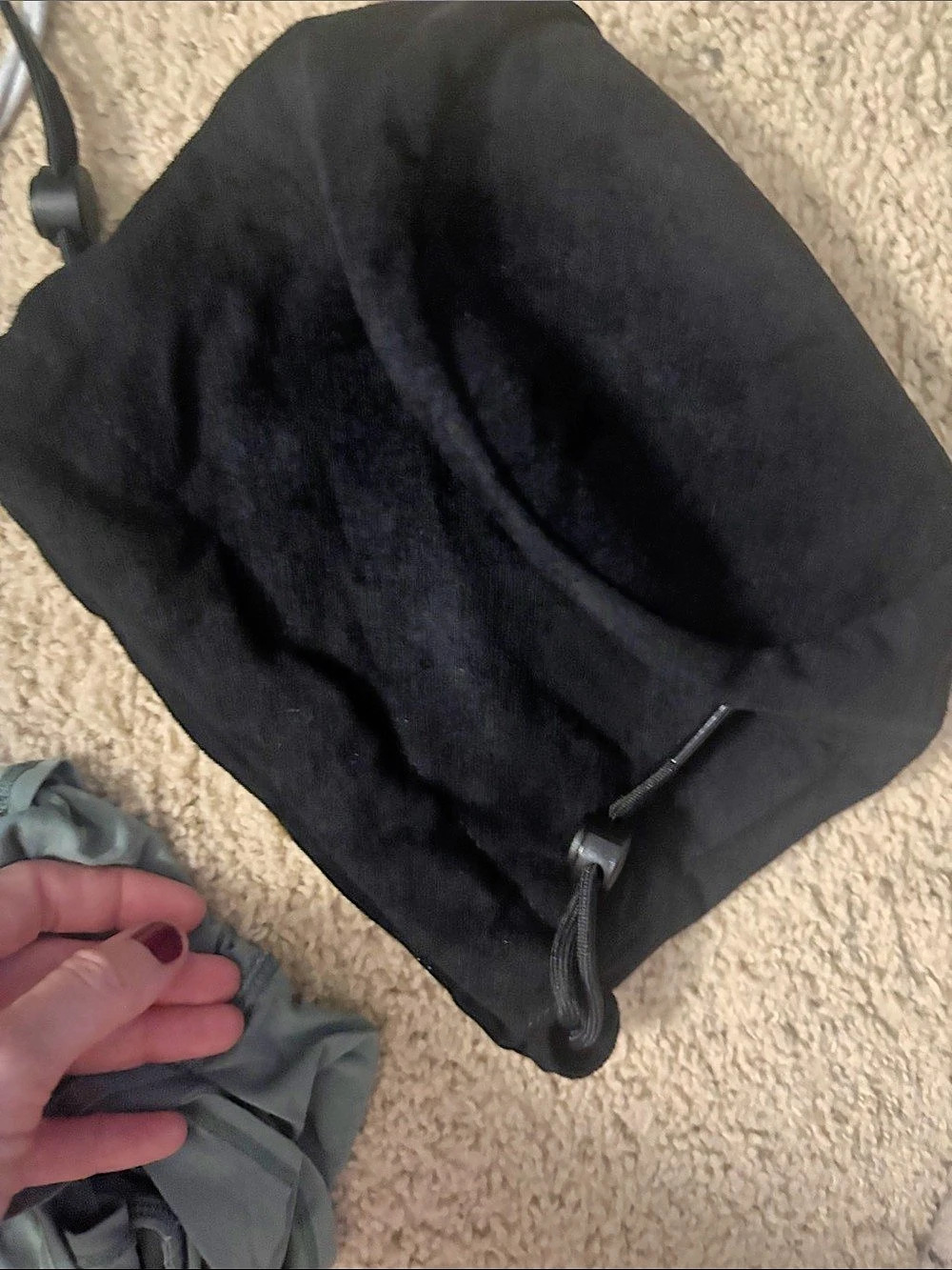 Black Drawstring Bag